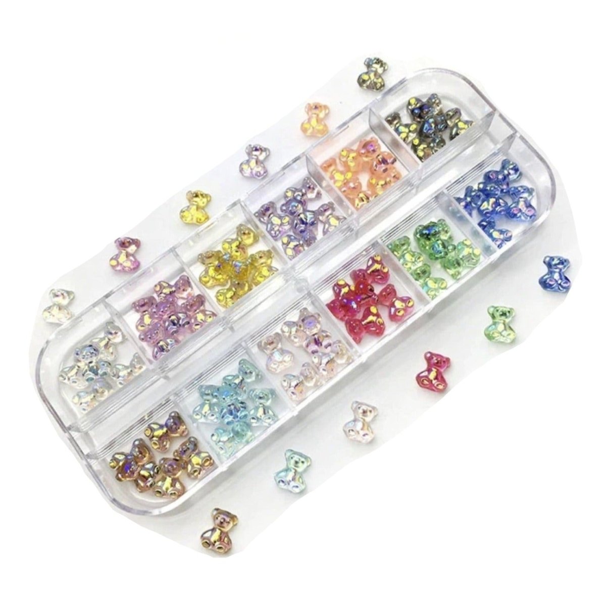 1 Box Teddy 3D Nail Art Sequins Decorations Accessories Mixer Colours 60pcs Set Charms - - Asia Sell