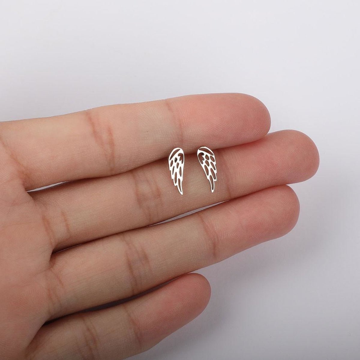 1 Pair 316L Gold Silver Colour Stainless Steel SS Night Owl Humming Bird Swallow Stud Earring Jewellery Gift - Bird 1 - Gold - Asia Sell