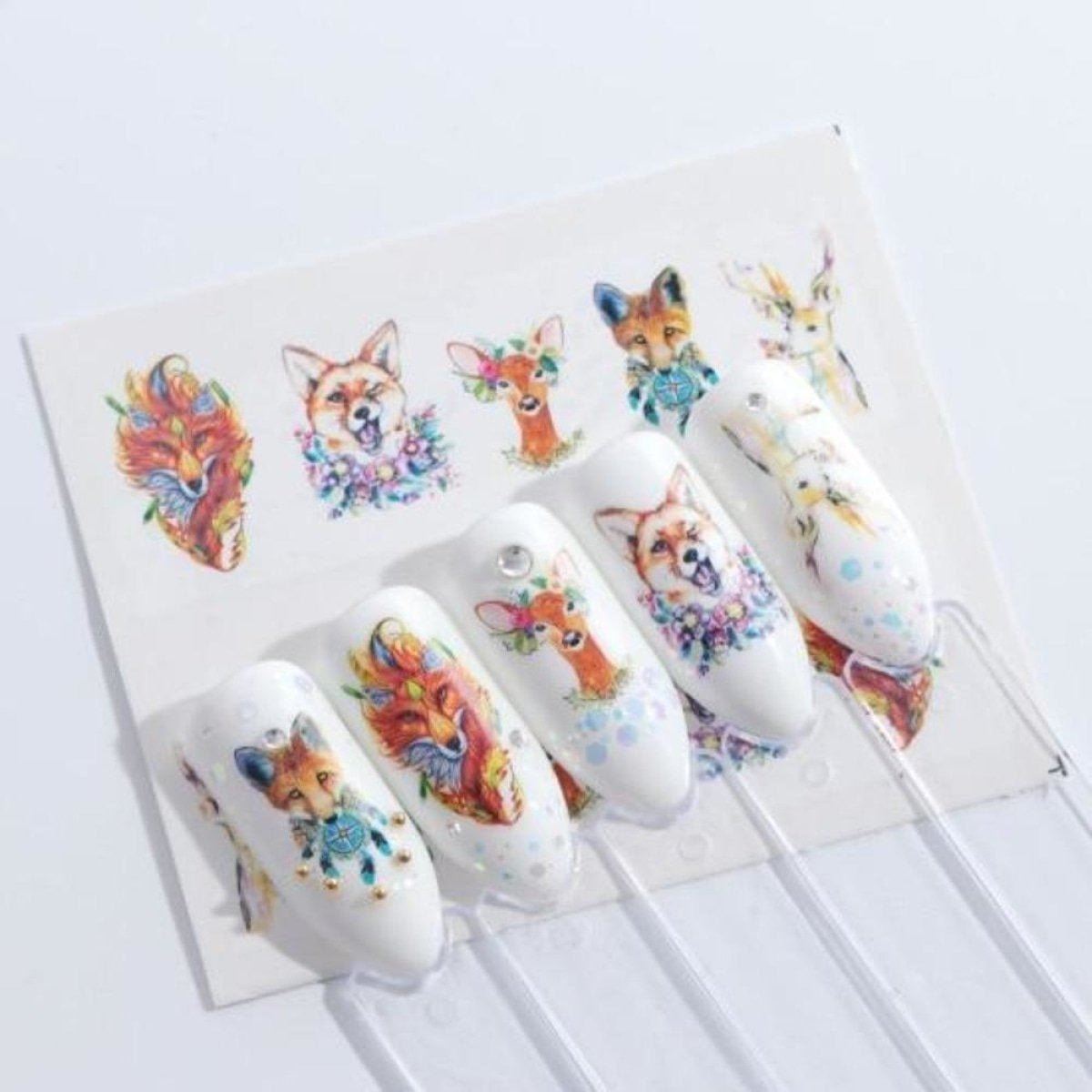 1 Sheet Nail Water Transfer Sticker Cartoon Flamingo Cute Animal Designs Nail Art Slider Manicure - STZ659 - Asia Sell