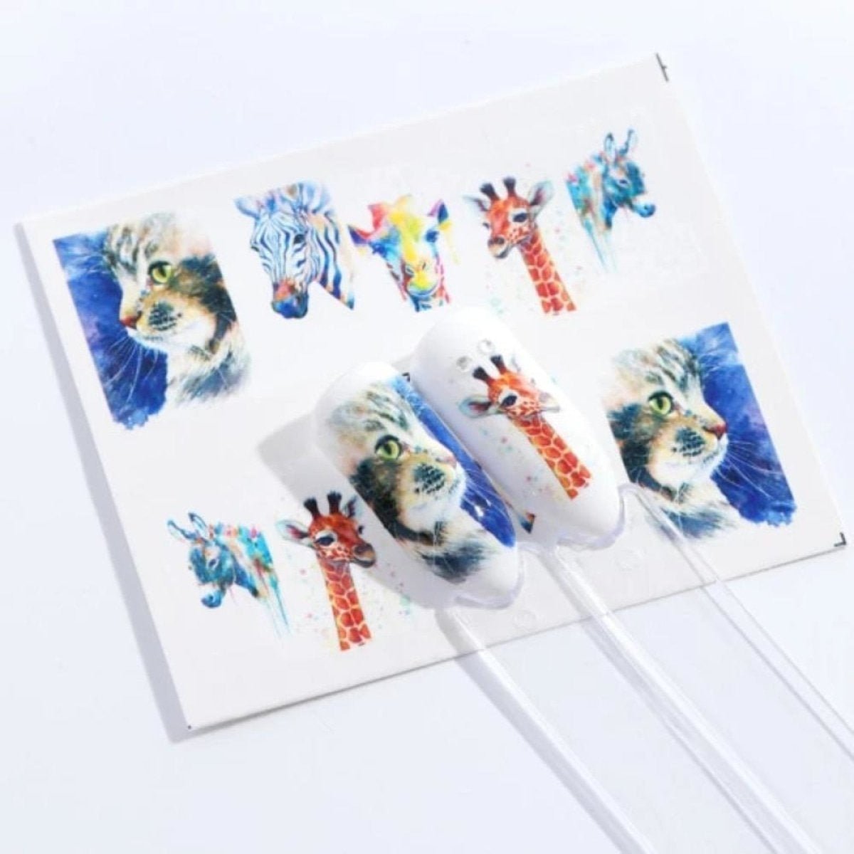1 Sheet Nail Water Transfer Sticker Cartoon Flamingo Cute Animal Designs Nail Art Slider Manicure - STZ661 - Asia Sell