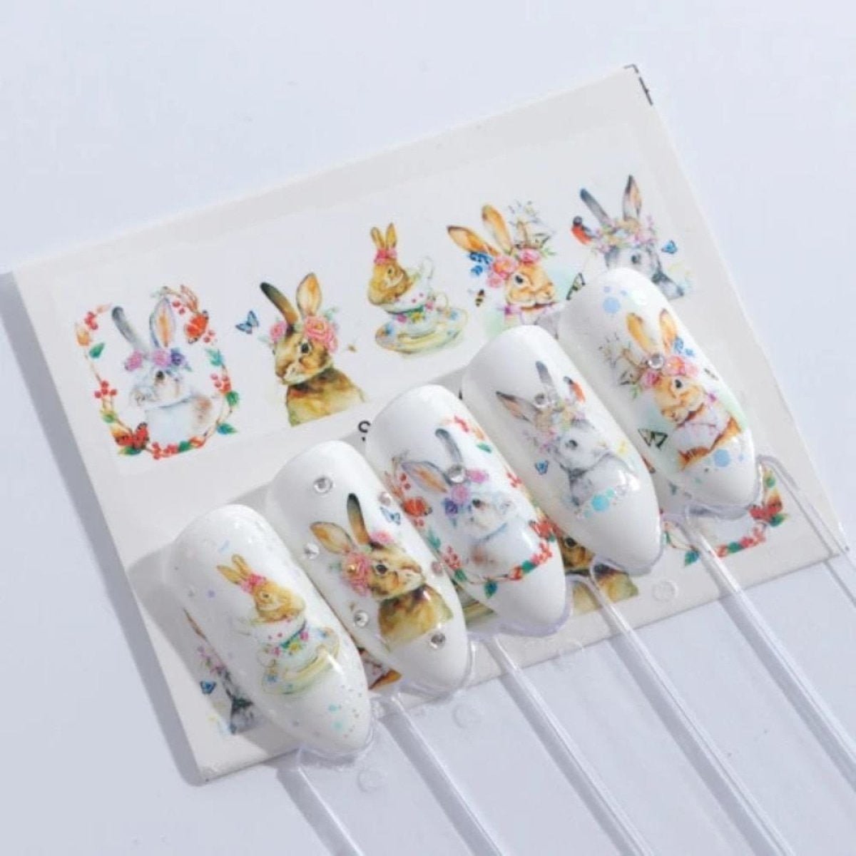 1 Sheet Nail Water Transfer Sticker Cartoon Flamingo Cute Animal Designs Nail Art Slider Manicure - STZ662 - Asia Sell