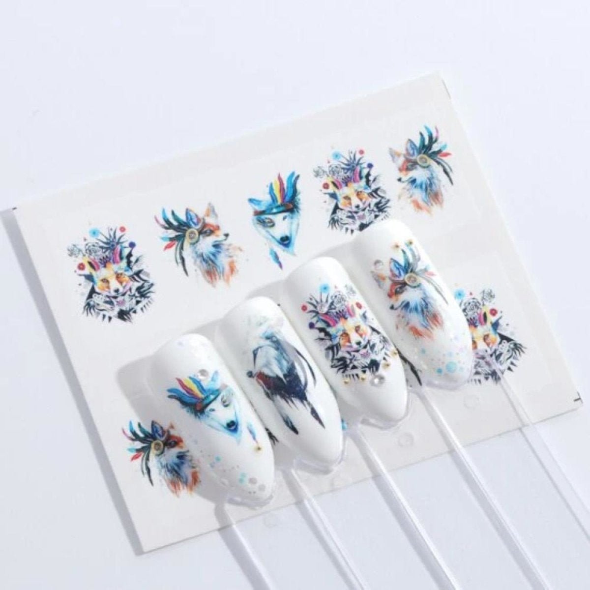 1 Sheet Nail Water Transfer Sticker Cartoon Flamingo Cute Animal Designs Nail Art Slider Manicure - STZ663 - Asia Sell