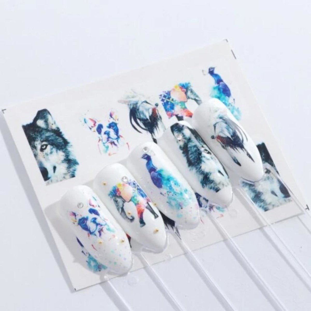 1 Sheet Nail Water Transfer Sticker Cartoon Flamingo Cute Animal Designs Nail Art Slider Manicure - STZ664 - Asia Sell