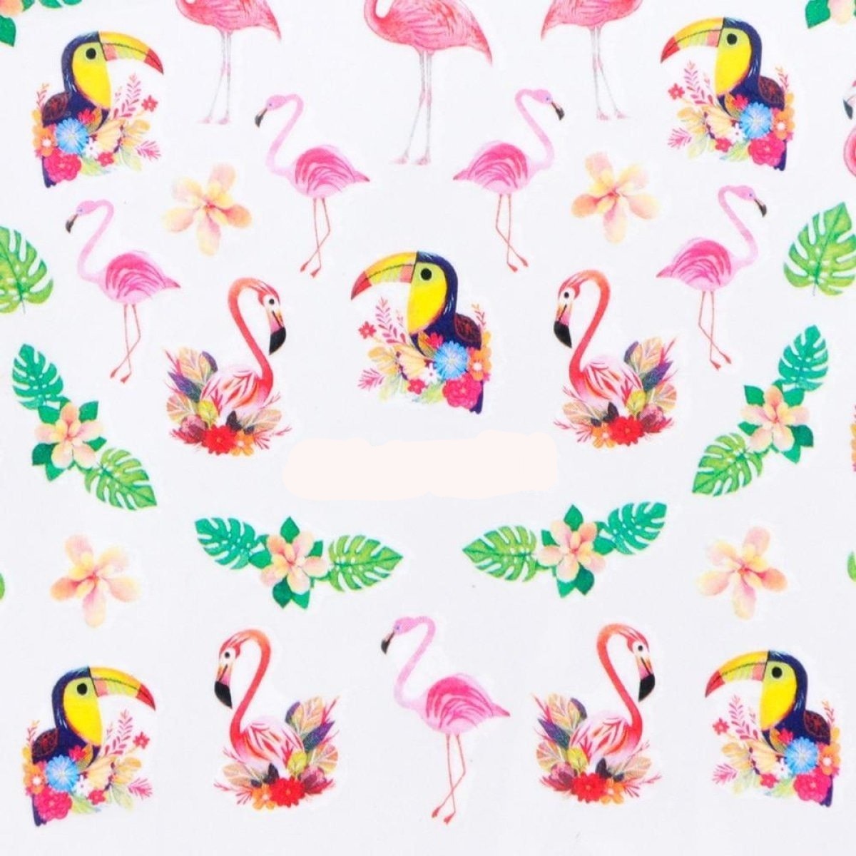 1 Sheet Nail Water Transfer Sticker Cartoon Flamingo Cute Animal Designs Nail Art Slider Manicure - STZ767 - Asia Sell