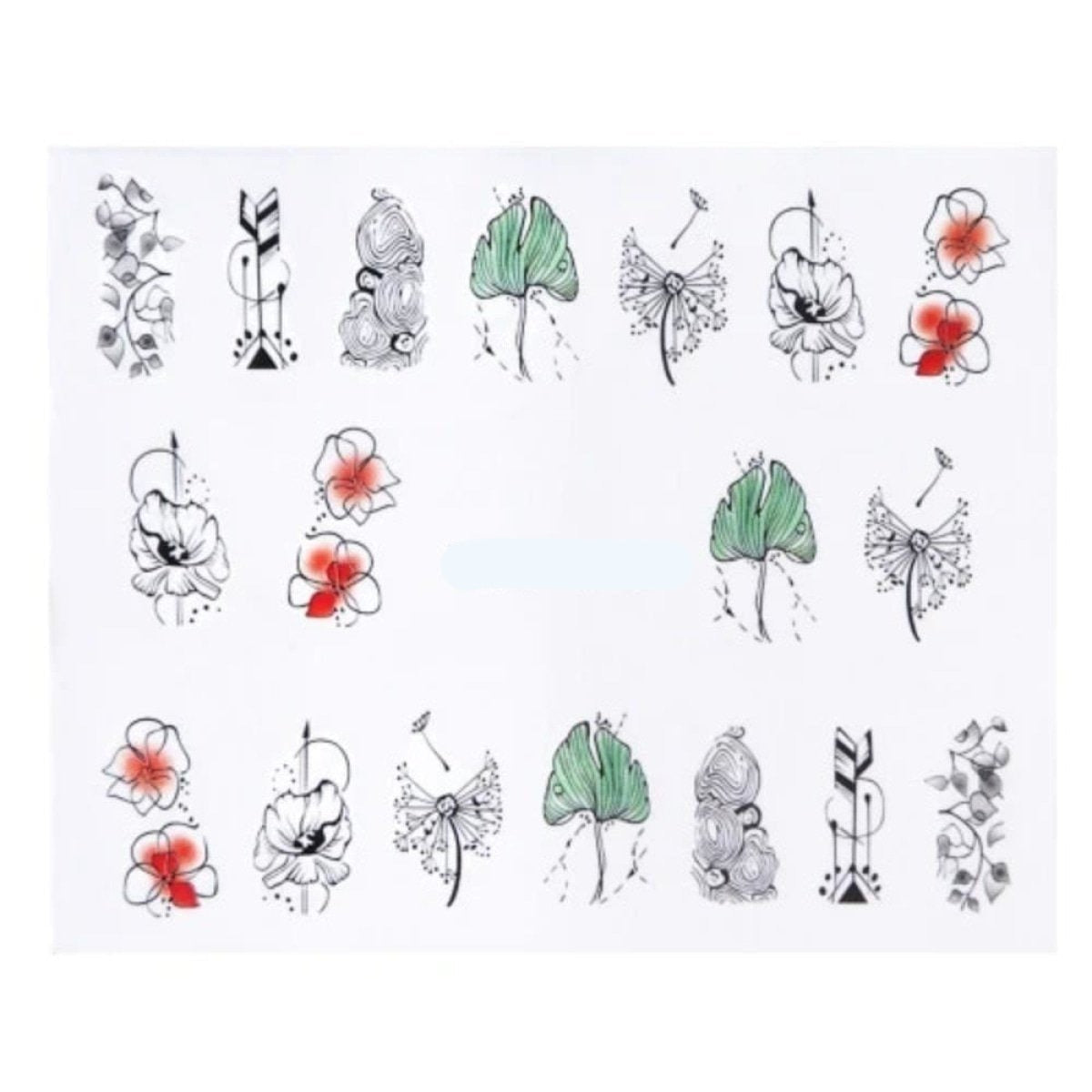 1 Sheet Nail Water Transfer Sticker Cartoon Flamingo Cute Animal Designs Nail Art Slider Manicure - STZ768 - Asia Sell