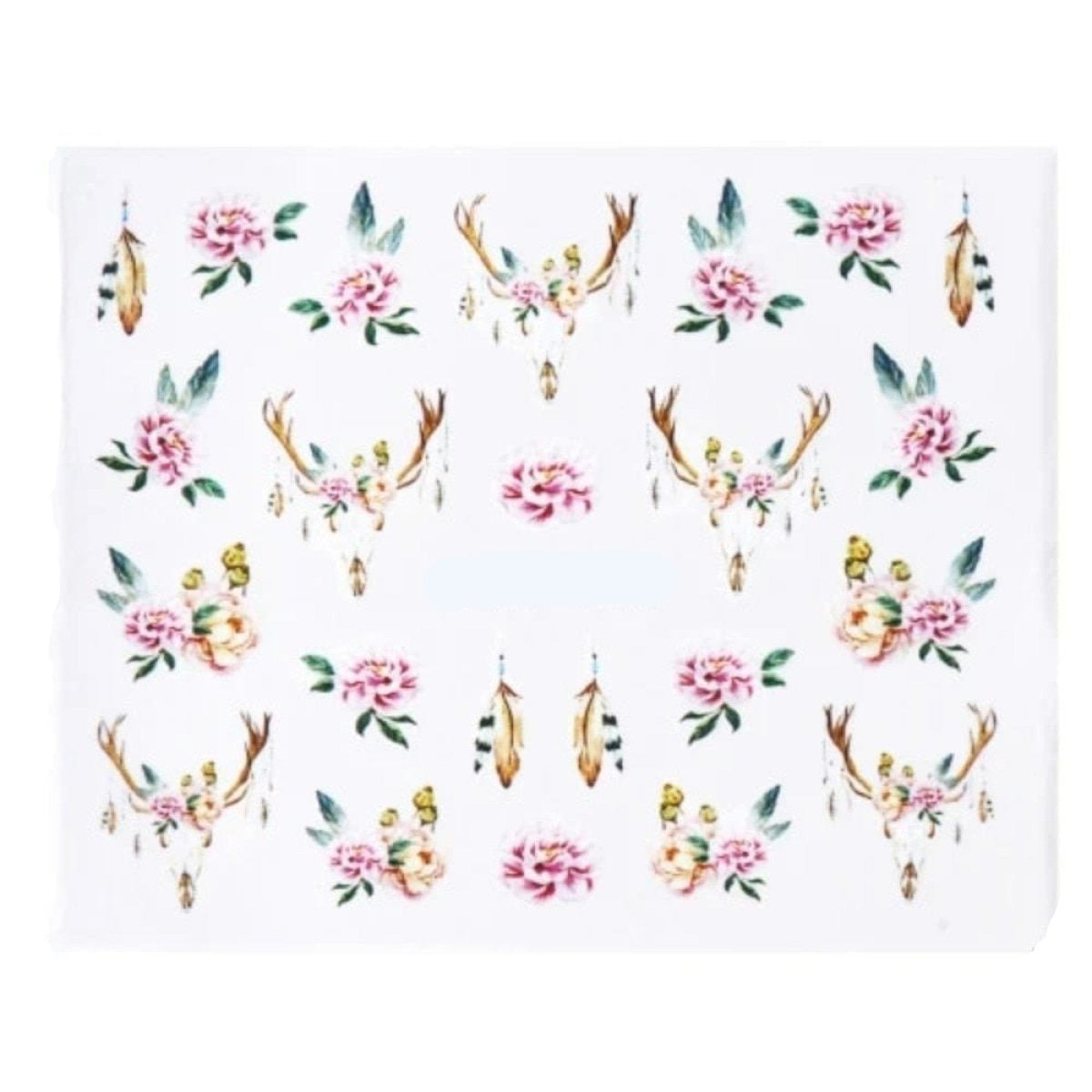 1 Sheet Nail Water Transfer Sticker Cartoon Flamingo Cute Animal Designs Nail Art Slider Manicure - STZ770 - Asia Sell