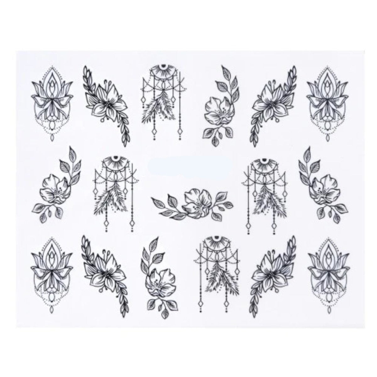 1 Sheet Nail Water Transfer Sticker Cartoon Flamingo Cute Animal Designs Nail Art Slider Manicure - STZ772 - Asia Sell
