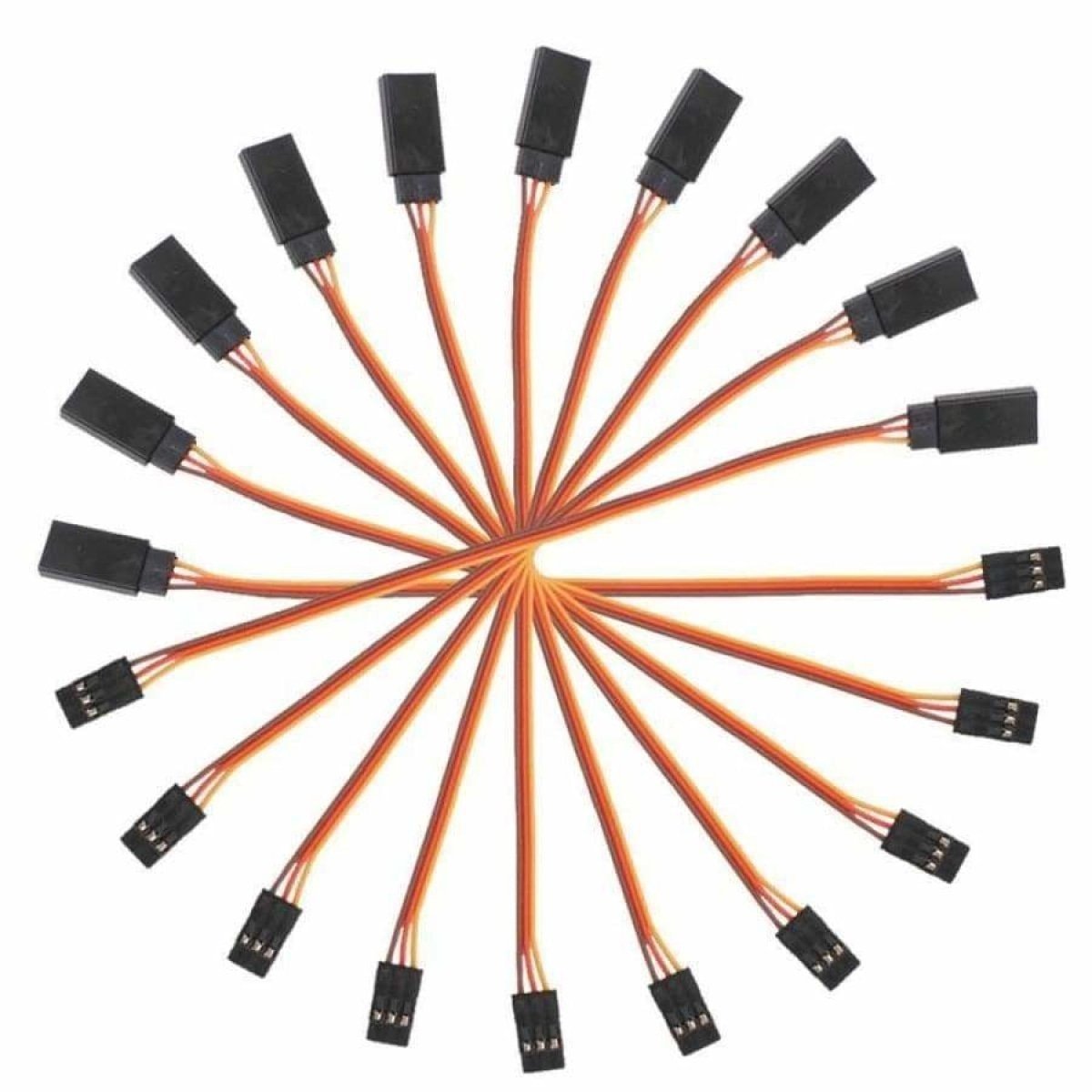 10-100pcs 10cm-100cm Male Female Quadcopter Extension Servo Cables 100mm-1000mm - 10pcs 100mm - Asia Sell