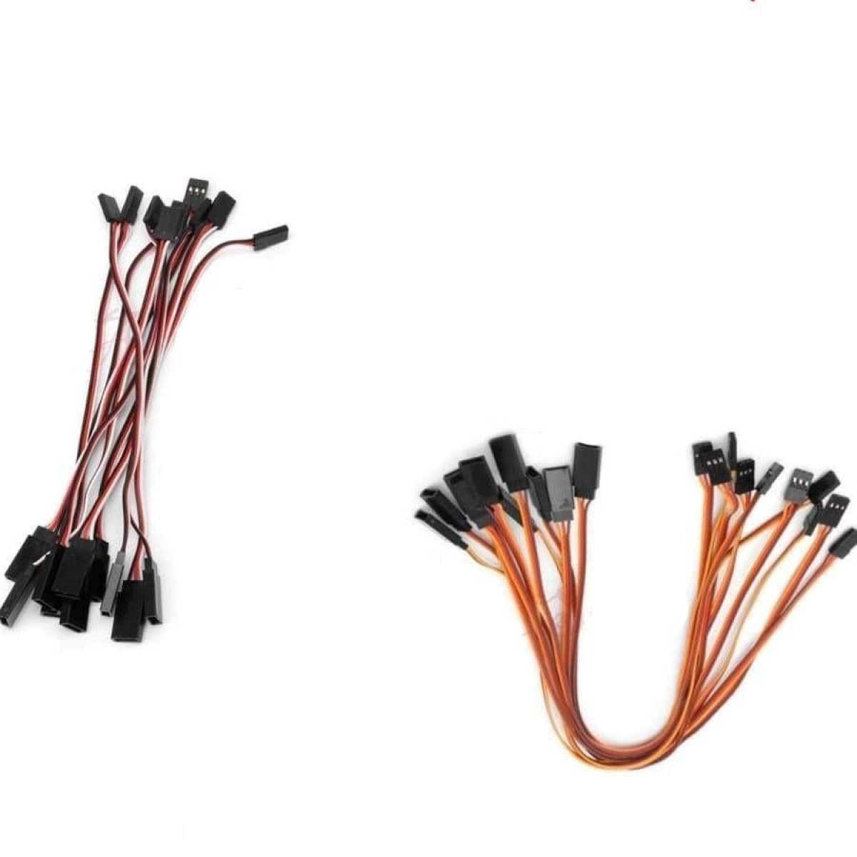10-100pcs 10cm-100cm Male Female Quadcopter Extension Servo Cables 100mm-1000mm - 10pcs 100mm - Asia Sell