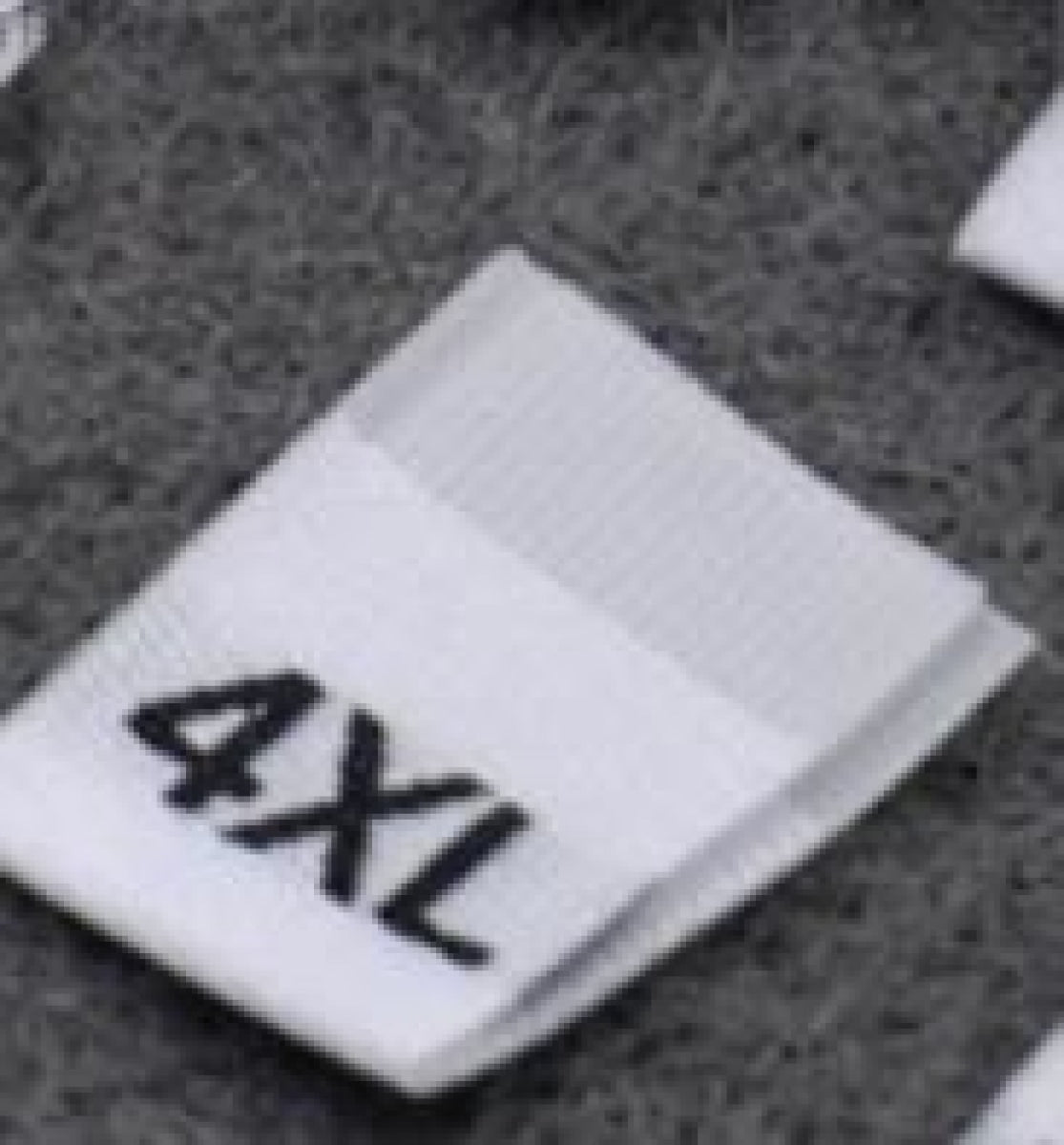 100pcs Clothing Size Label Tags XS S M L XL 2XL 3XL 4XL Black Text White Garment Clothes T Shirt Dress Fabric - 4XL White - Asia Sell