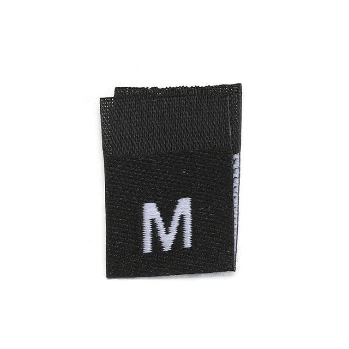 100pcs Clothing Size Label Tags XS S M L XL 2XL 3XL 4XL Black Text White Garment Clothes T Shirt Dress Fabric - M Black - Asia Sell