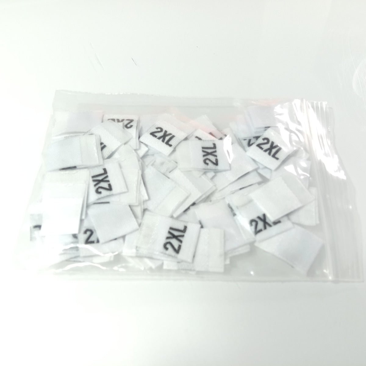 10-100pcs Clothing Size Label Tags XS S M L XL 2XL 3XL 4XL Black Text White Garment Clothes T Shirt Dress Fabric - S white - - Asia Sell
