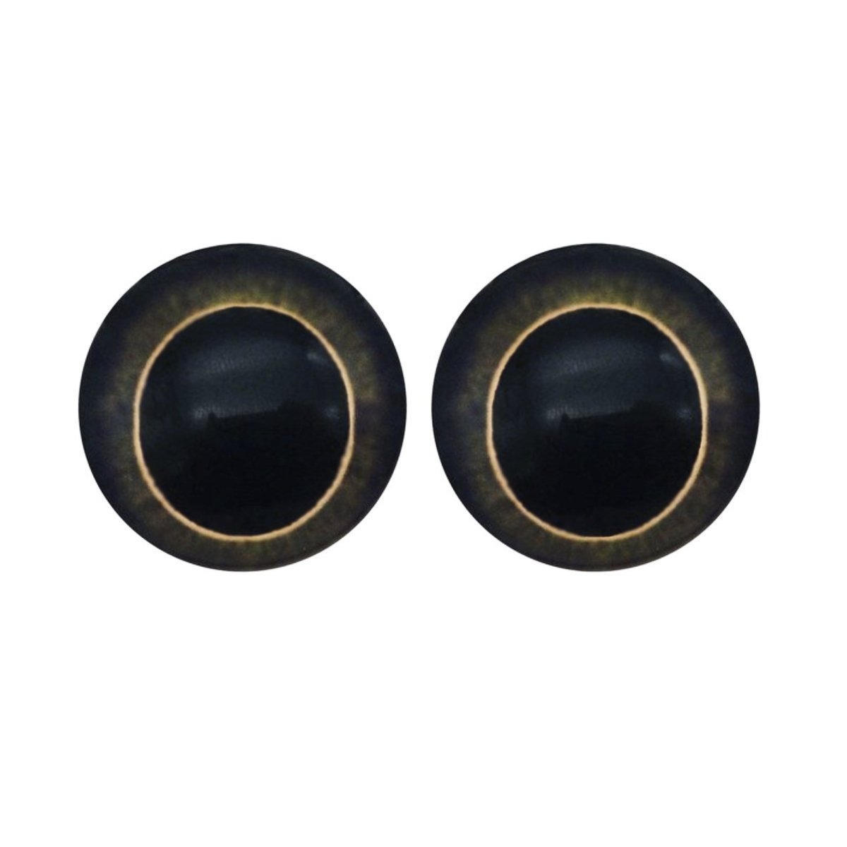 10-40pcs 20mm Doll Owl Animal Glass Eyes Large Pupils Glass Cabochon - 10 - Brown Green - Asia Sell