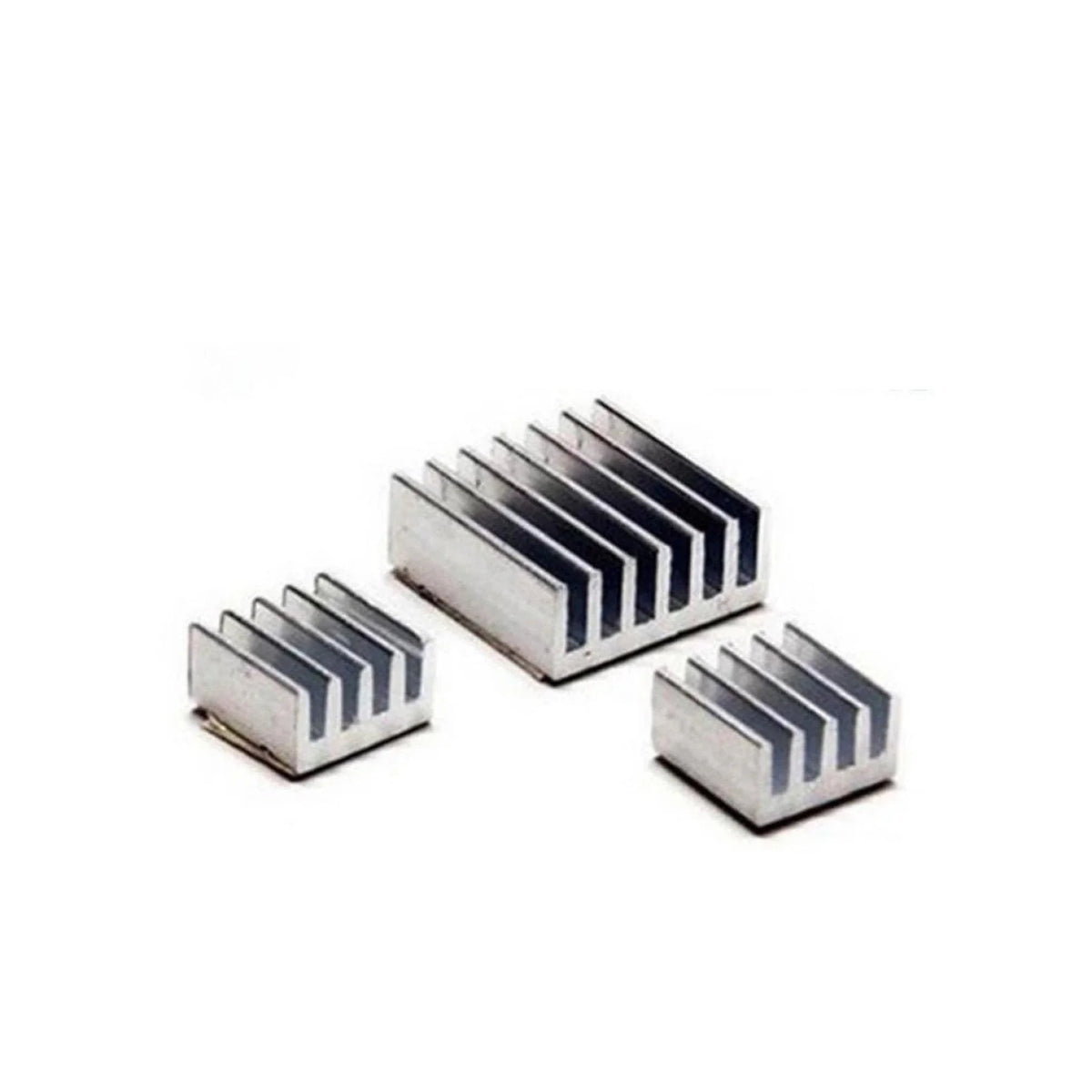 10 Sets 3pcs Pure Aluminum Heat Sink for Raspberry Pi 2B 3 3B+ Adhesive Heatsink - - Asia Sell