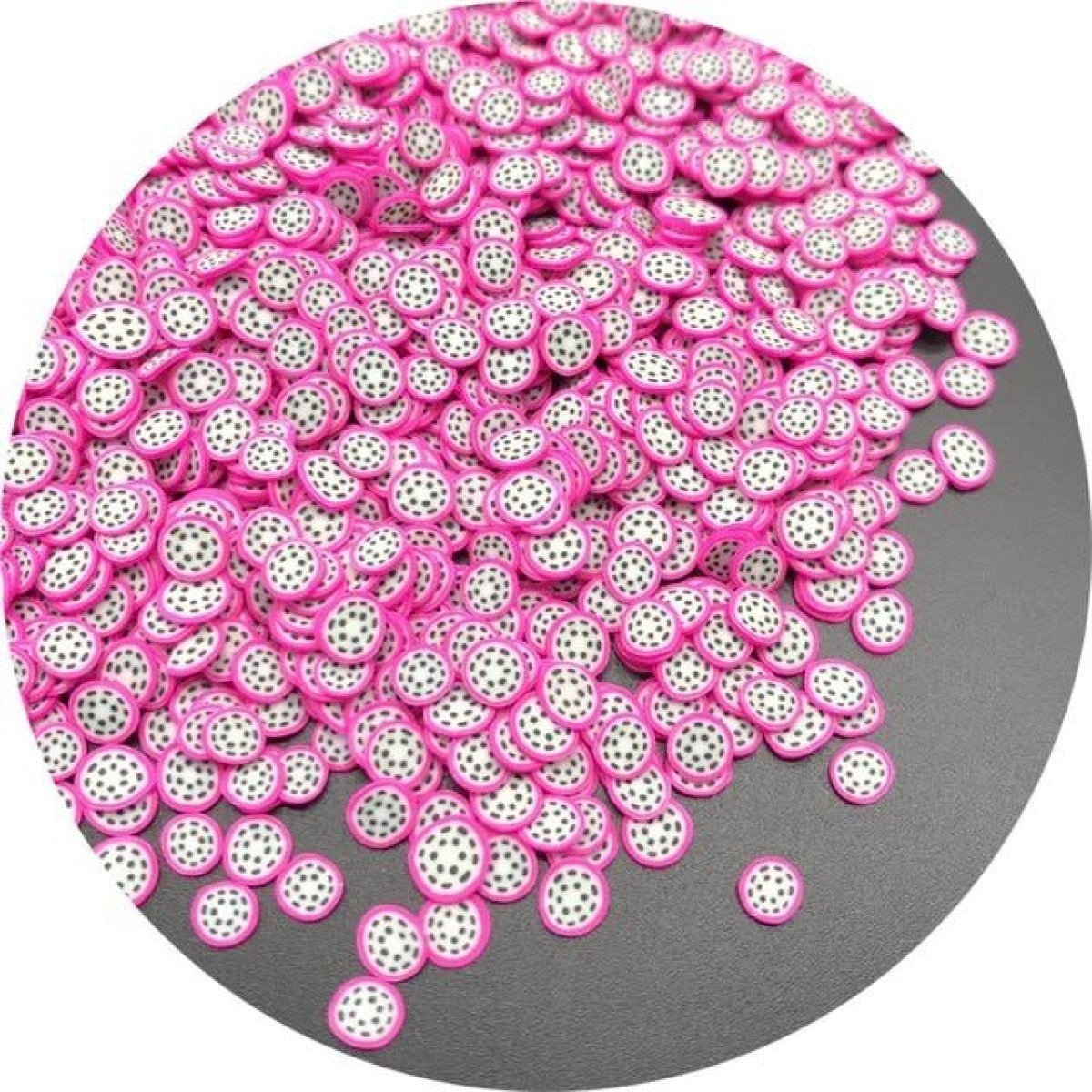 1000pcs 3-6mm Mixed Fruit Animal Clay Beads Decoration Crafts Scrapbook Nail Art - Butterflies - Asia Sell