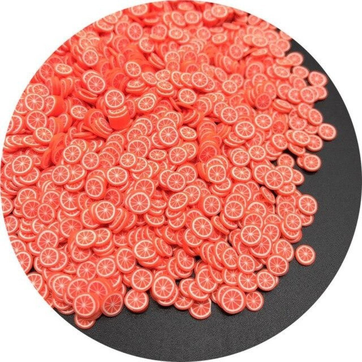 1000pcs 3-6mm Mixed Fruit Animal Clay Beads Decoration Crafts Scrapbook Nail Art - Flowers 2 - Asia Sell