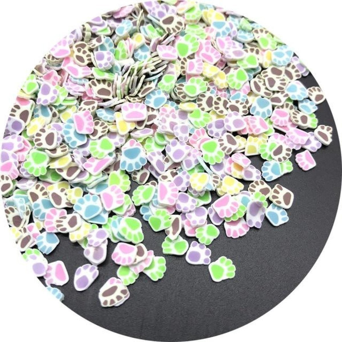 1000pcs 3-6mm Mixed Fruit Animal Clay Beads Decoration Crafts Scrapbook Nail Art - Teddies - Asia Sell
