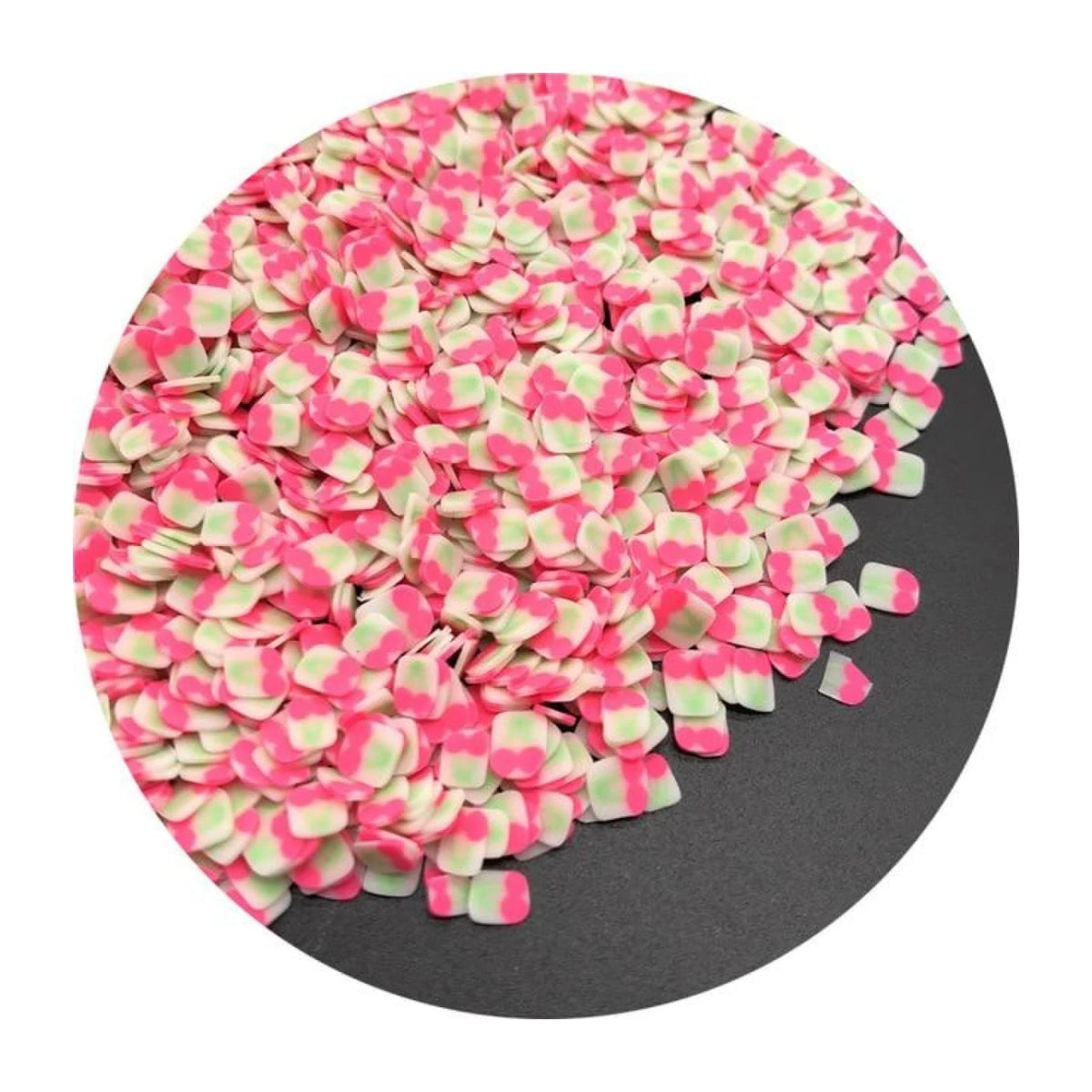 1000Pcs 3-6Mm Mixed Fruit Animal Clay Beads Decoration Crafts Scrapbook Nail Art - Tube Cuts