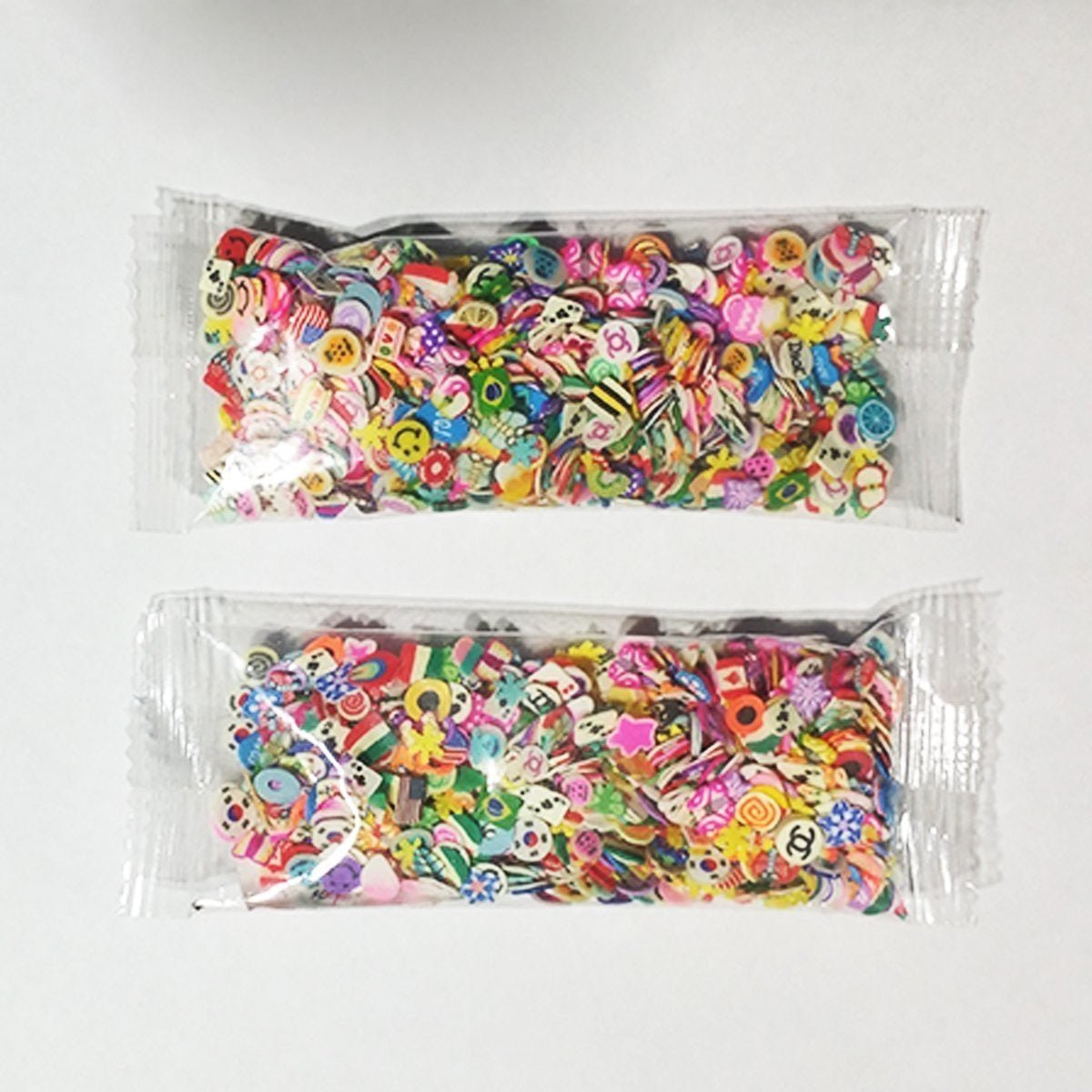1000pcs 3mm 3D Fruit Flowers Feather Tiny Slices Polymer DIY 10g Nail Art Decorations - - Asia Sell