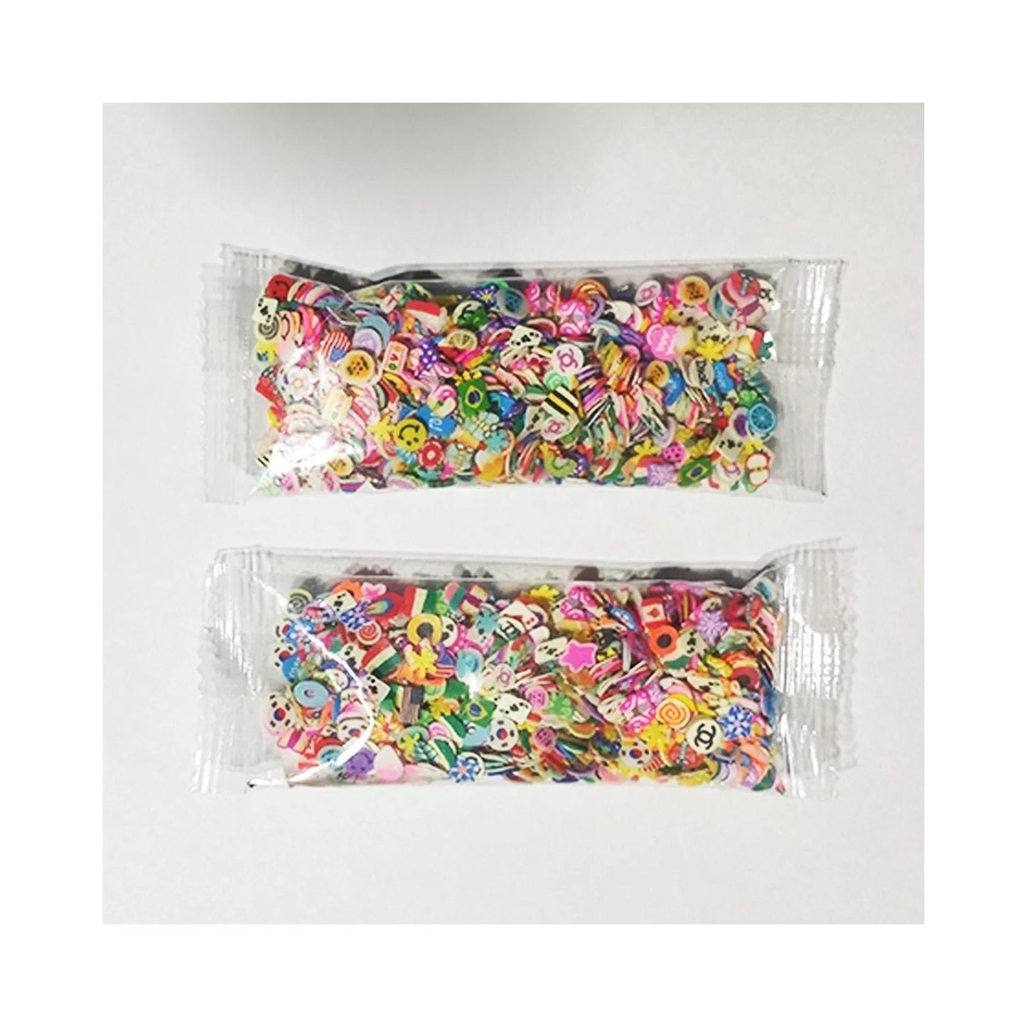 1000pcs 3mm 3D Fruit Flowers Feather Tiny Slices Polymer DIY 10g Nail Art Decorations - - Asia Sell