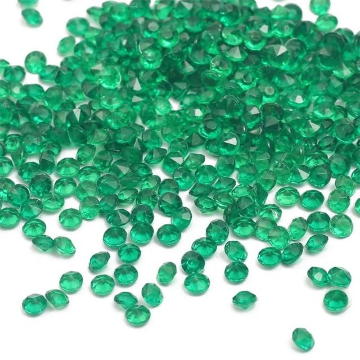 1000pcs 4.2mm Acrylic Diamond Crystal Bling Transparent For Wedding Party Decoration Table Scatter Bead - dark green - 4.2mm - Asia Sell