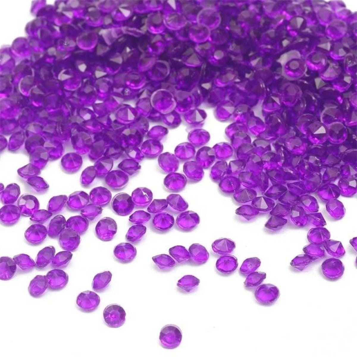 1000pcs 4.2mm Acrylic Diamond Crystal Bling Transparent For Wedding Party Decoration Table Scatter Bead - dark purple - 4.2mm - Asia Sell
