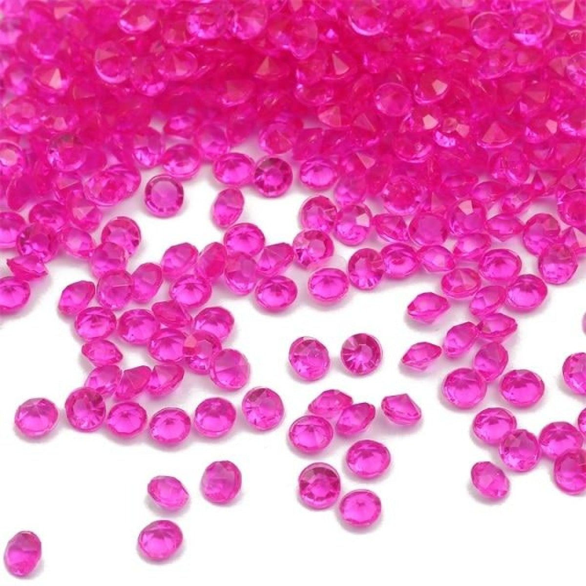 1000pcs 4.2mm Acrylic Diamond Crystal Bling Transparent For Wedding Party Decoration Table Scatter Bead - fuchsia - 4.2mm - Asia Sell