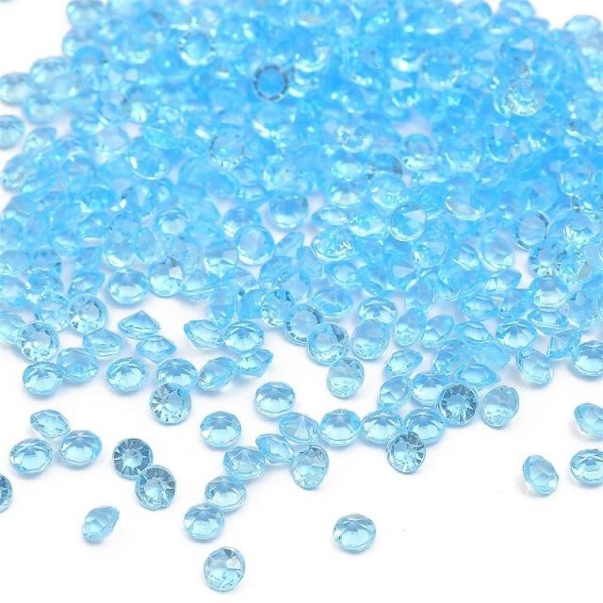 1000pcs 4.2mm Acrylic Diamond Crystal Bling Transparent For Wedding Party Decoration Table Scatter Bead - light blue - 4.2mm - Asia Sell
