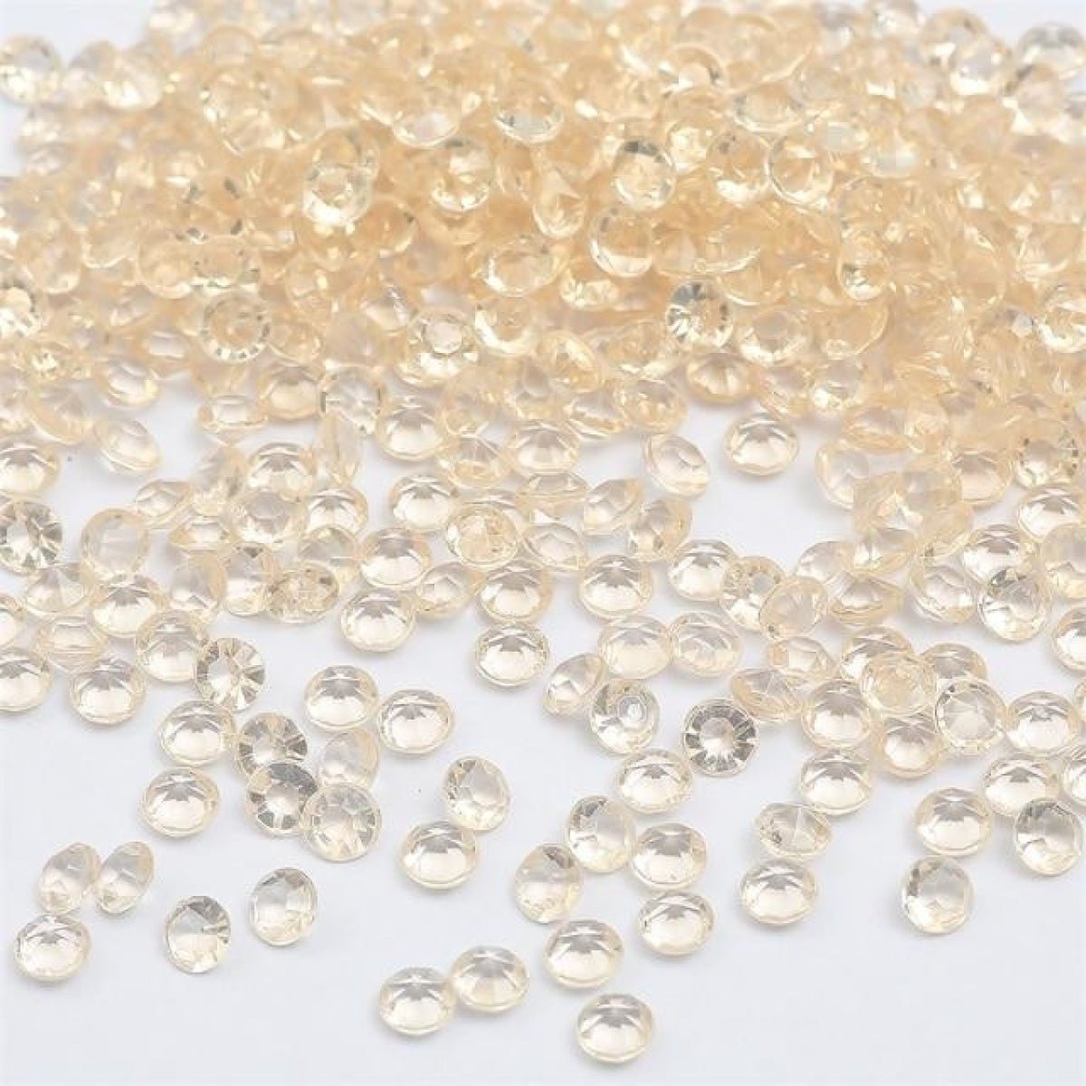1000pcs 4.2mm Acrylic Diamond Crystal Bling Transparent For Wedding Party Decoration Table Scatter Bead - light brown - 4.2mm - Asia Sell