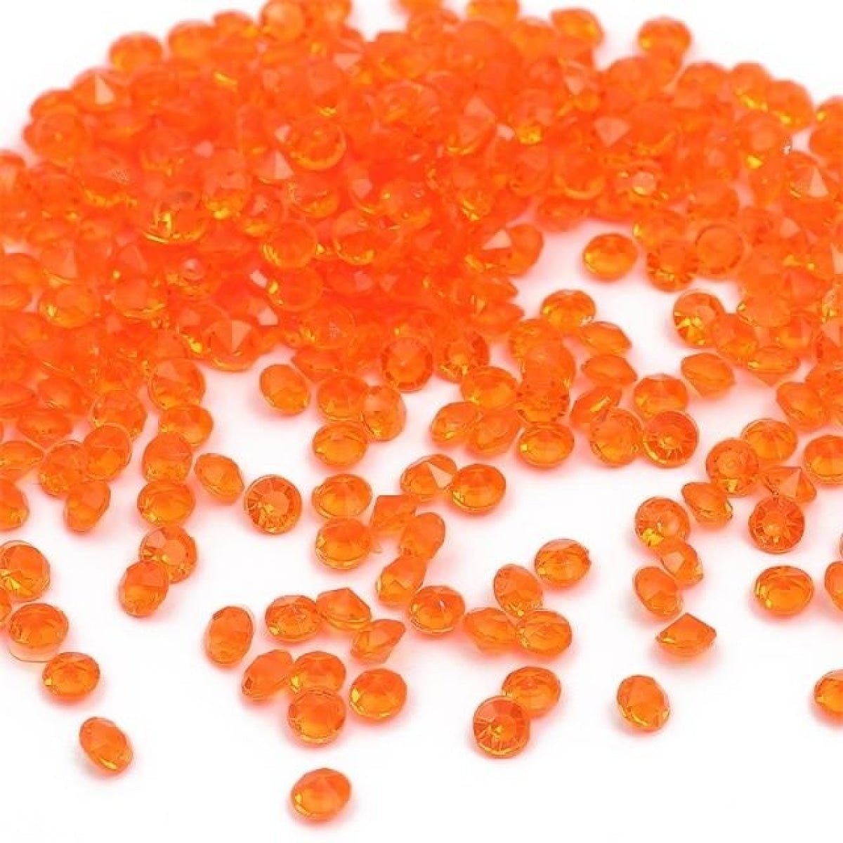 1000pcs 4.2mm Acrylic Diamond Crystal Bling Transparent For Wedding Party Decoration Table Scatter Bead - orangey red - 4.2mm - Asia Sell