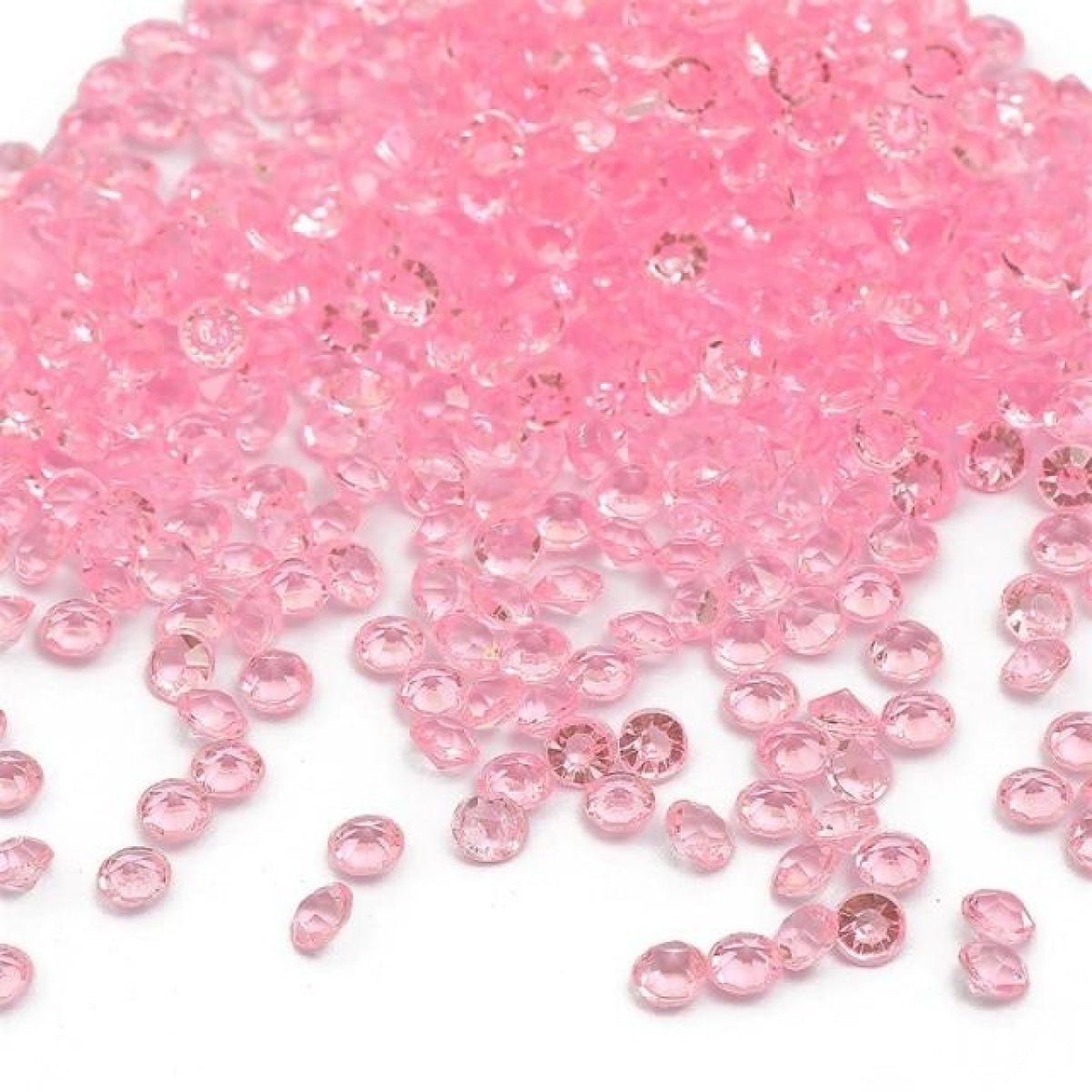 1000pcs 4.2mm Acrylic Diamond Crystal Bling Transparent For Wedding Party Decoration Table Scatter Bead - pink - 4.2mm - Asia Sell