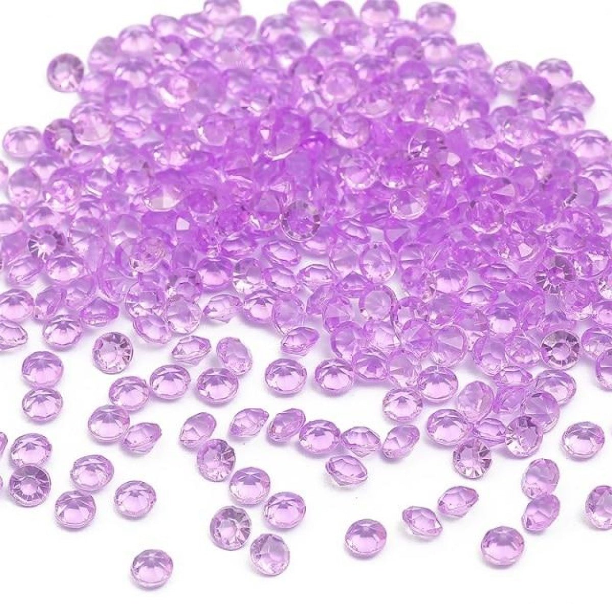 1000pcs 4.2mm Acrylic Diamond Crystal Bling Transparent For Wedding Party Decoration Table Scatter Bead - purple - 4.2mm - Asia Sell