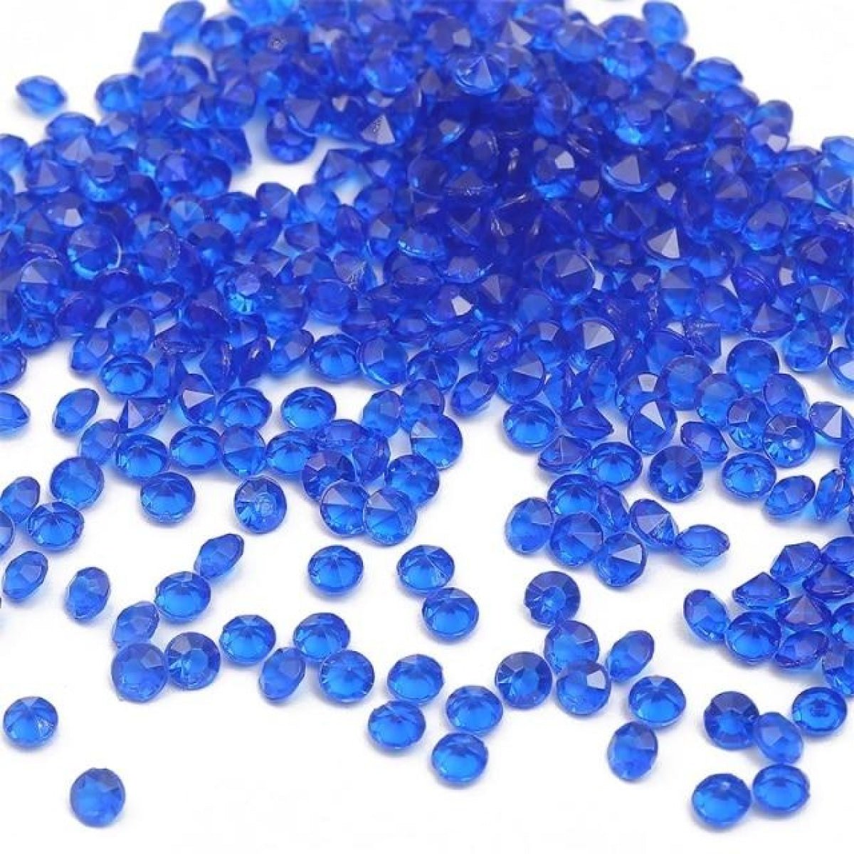 1000pcs 4.2mm Acrylic Diamond Crystal Bling Transparent For Wedding Party Decoration Table Scatter Bead - royal blue - 4.2mm - Asia Sell