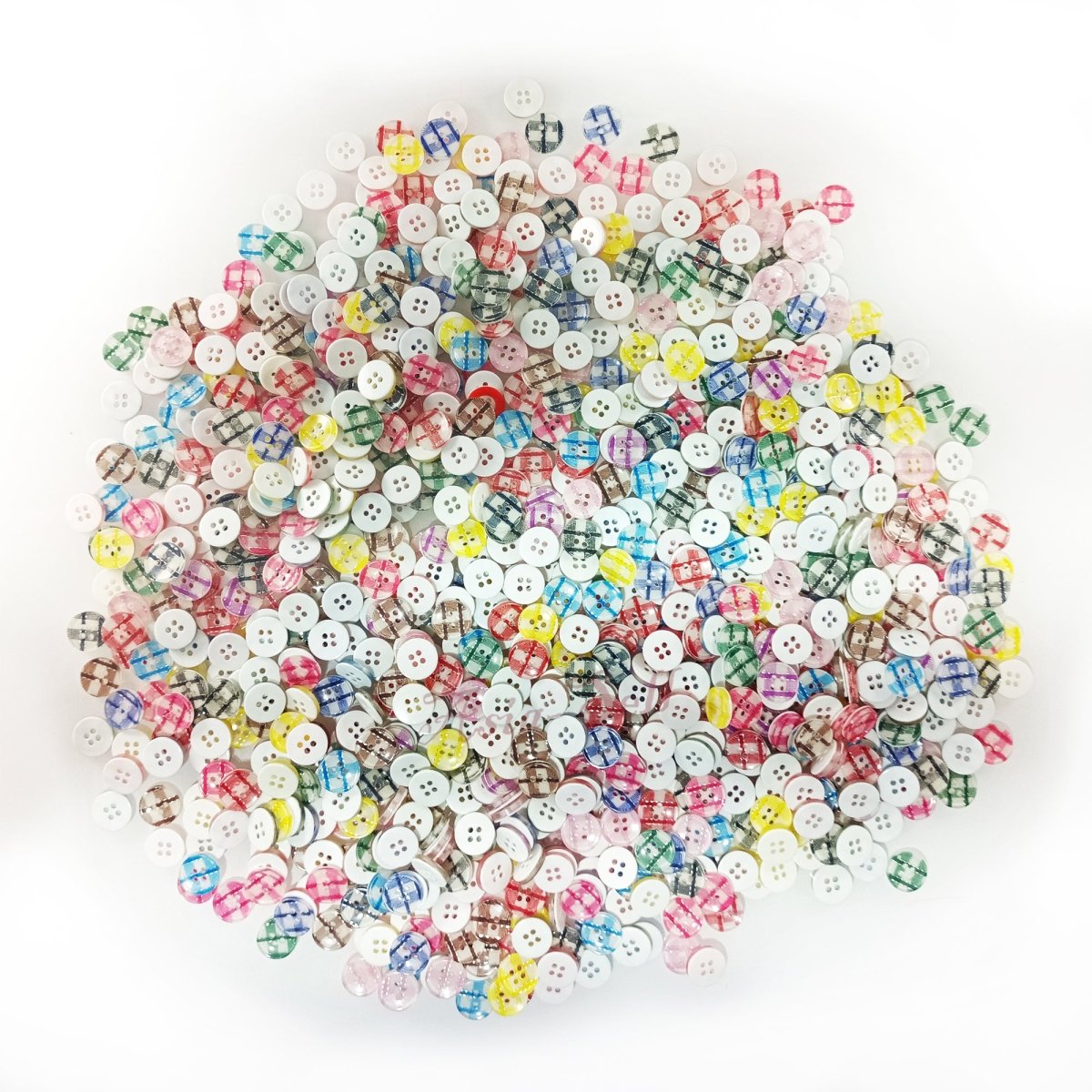 1000pcs Button Clothing Buttons Wood or Resin Scrapbooking Crafts Mixed Sets - Glitter Striped 13mm - Asia Sell