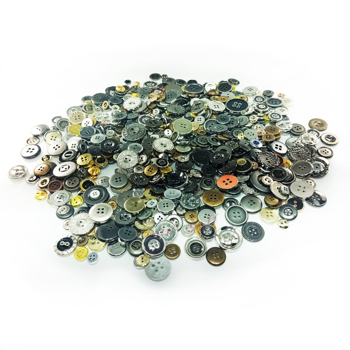 1000pcs Button Clothing Buttons Wood or Resin Scrapbooking Crafts Mixed Sets - Gold Black 8-30mm - Asia Sell