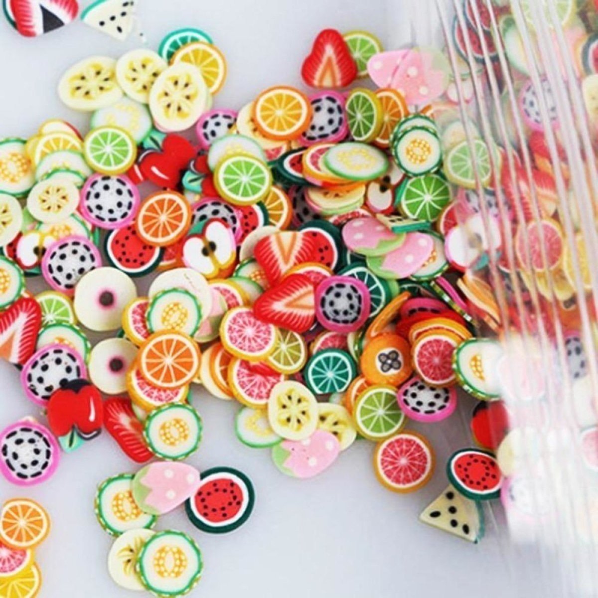 1000pcs Fruit Slice Nail Art Slices Charms 10g Decorations - Bananas - Asia Sell