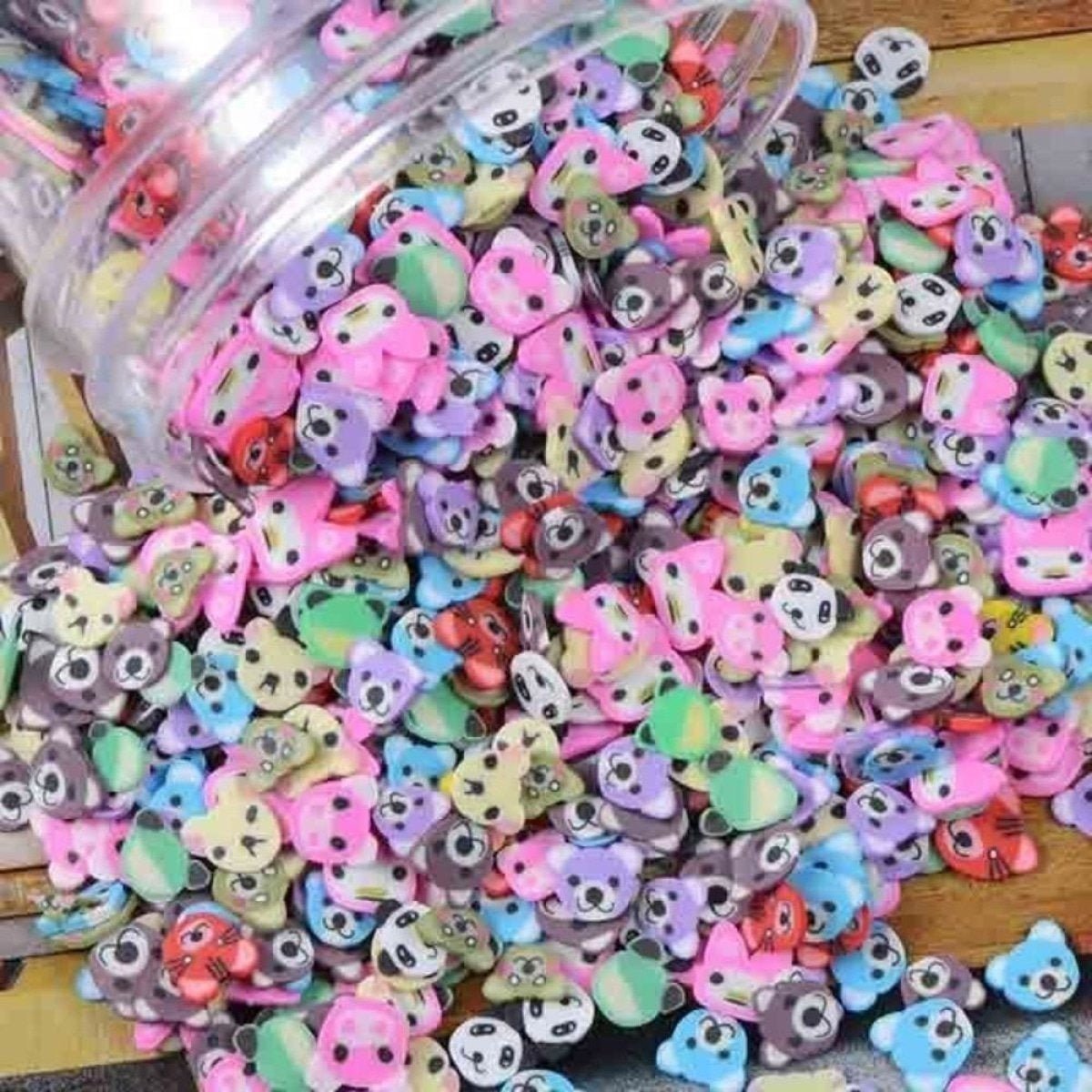 1000pcs Fruit Slice Nail Art Slices Charms 10g Decorations - Bears - Asia Sell