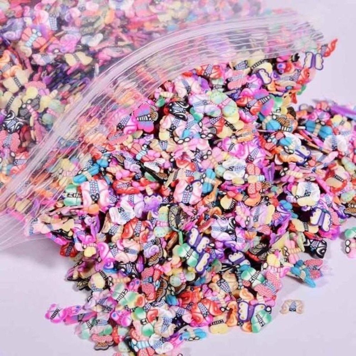 1000pcs Fruit Slice Nail Art Slices Charms 10g Decorations - Butterflies - Asia Sell