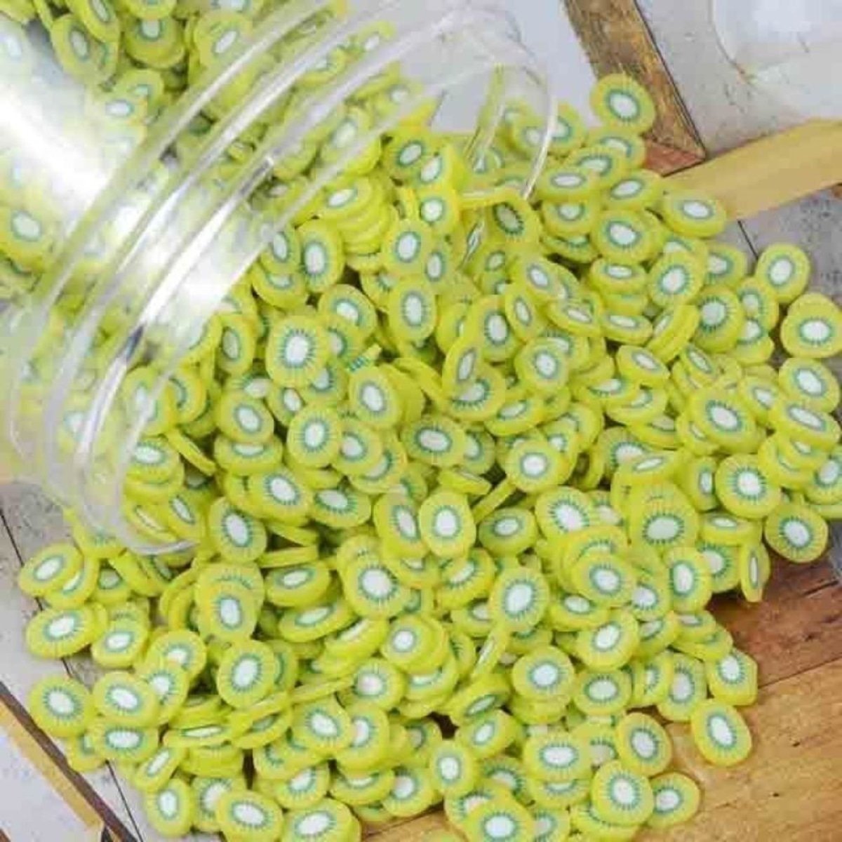 1000pcs Fruit Slice Nail Art Slices Charms 10g Decorations - Kiwi fruit - Asia Sell