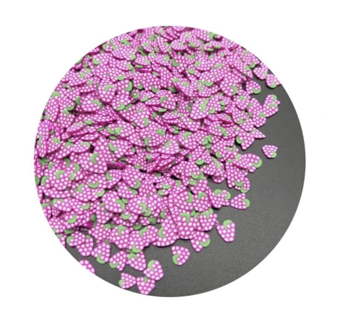 1000pcs Fruit Slice Nail Art Slices Charms Decorations 10g Stars - Grape Bunch - Asia Sell