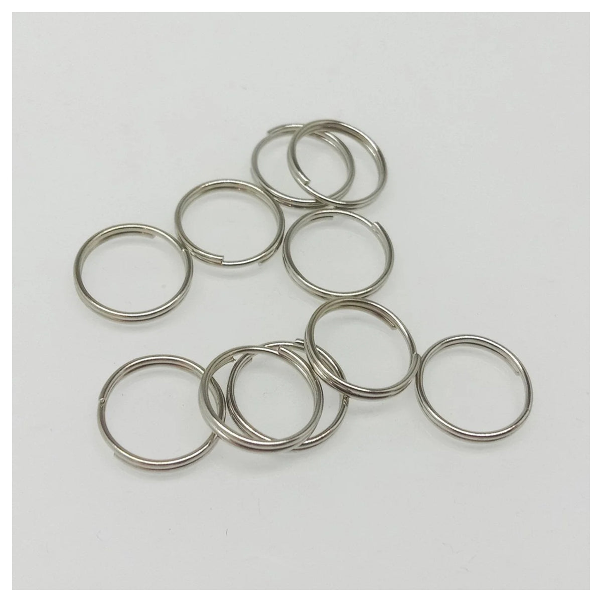 1000pcs Split Key Rings Small 4mm 5mm 6mm 8mm 10mm 12mm Silver Gold Keyrings Keys Holders - 12mm KC Gold - Asia Sell