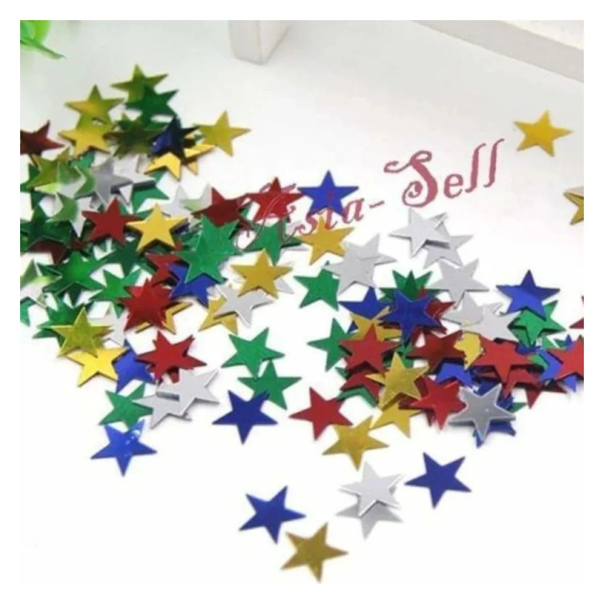 1000x Confetti Stars 10mm Gold Green Blue Red Silver Wedding Party Table Decorations - - Asia Sell