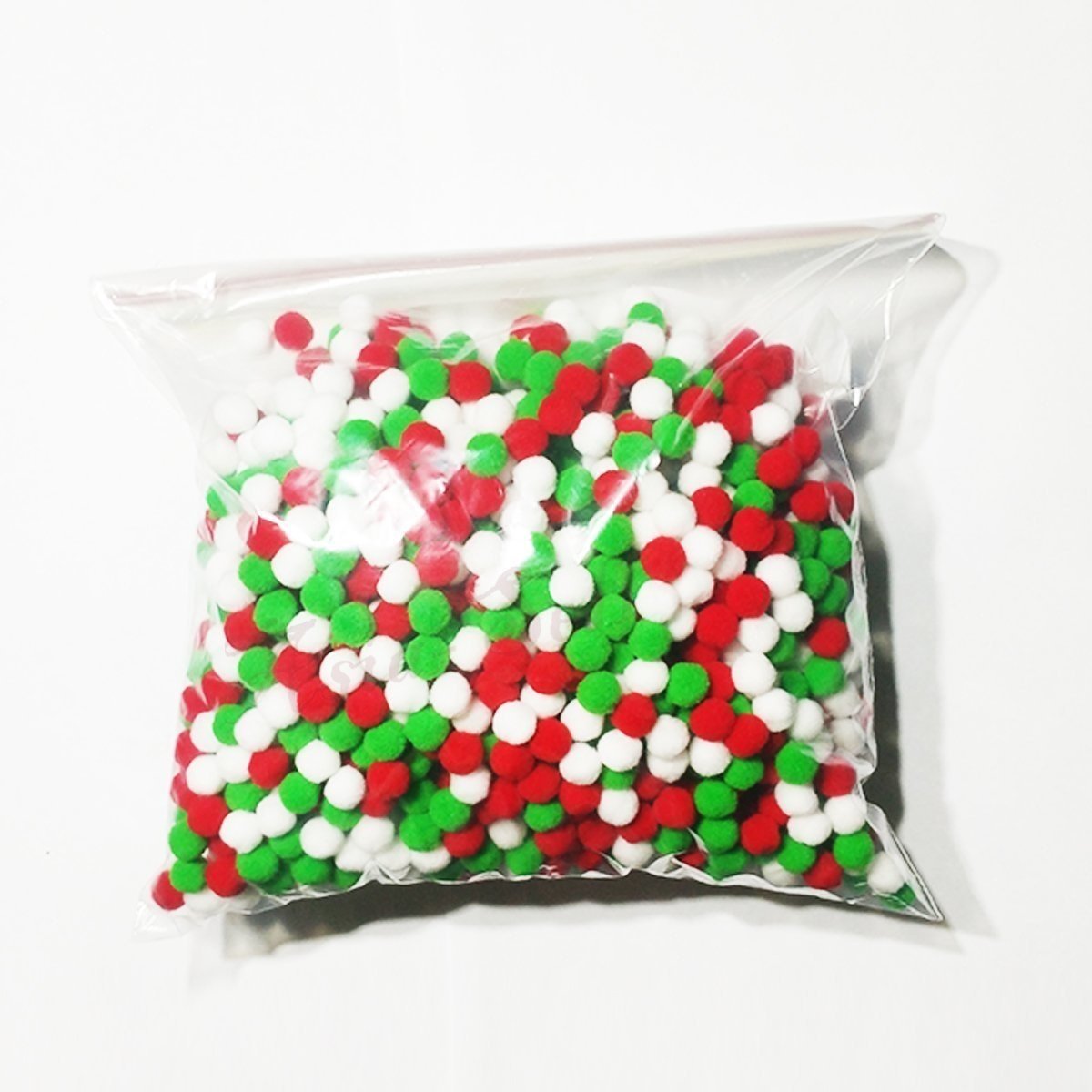 100g Pompoms 10mm Soft Fluffy Plush Balls Crafts Toys DIY Christmas Mixed - Mixed - Asia Sell
