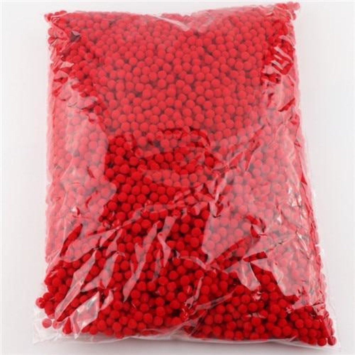 100g Pompoms 10mm Soft Fluffy Plush Balls Crafts Toys DIY Christmas Mixed - Red - Asia Sell