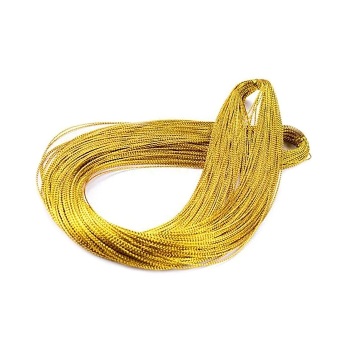 100M Gold Thread Tag Thread 1mm Silver String Metallic Cord Jewelry Thread DIY Craft String Gift Tags String Hang Tags Rope - Gold - - Asia Sell