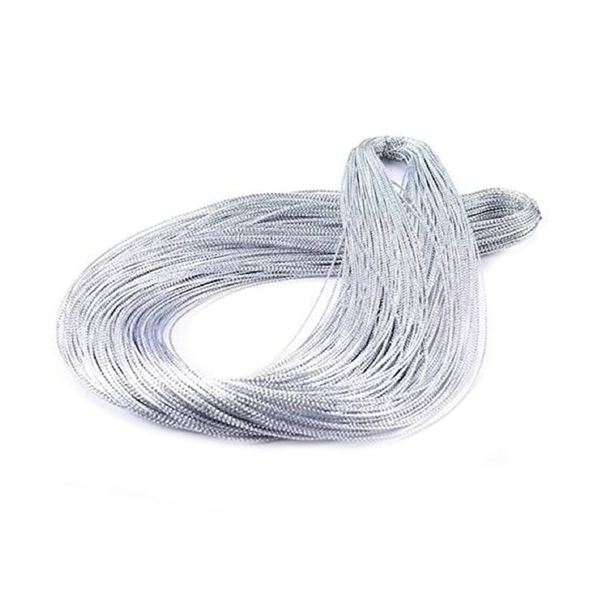 100M Gold Thread Tag Thread 1mm Silver String Metallic Cord Jewelry Thread DIY Craft String Gift Tags String Hang Tags Rope - Silver - Asia Sell