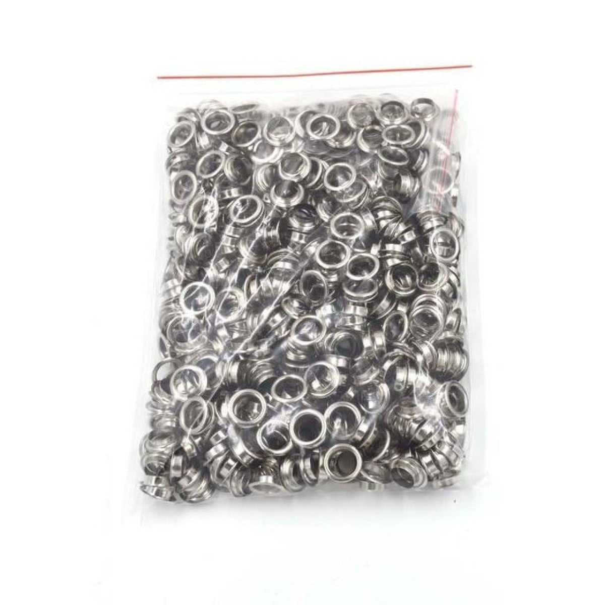 100pcs 10mm 12mm 14mm 17mm 20mm Eyelets Rivets Buttons Metal Buttonholes Clothing Bronze Chrome Gold Silver Grey Gun Metal DIY Craft - 10mm Silver - Asia Sell