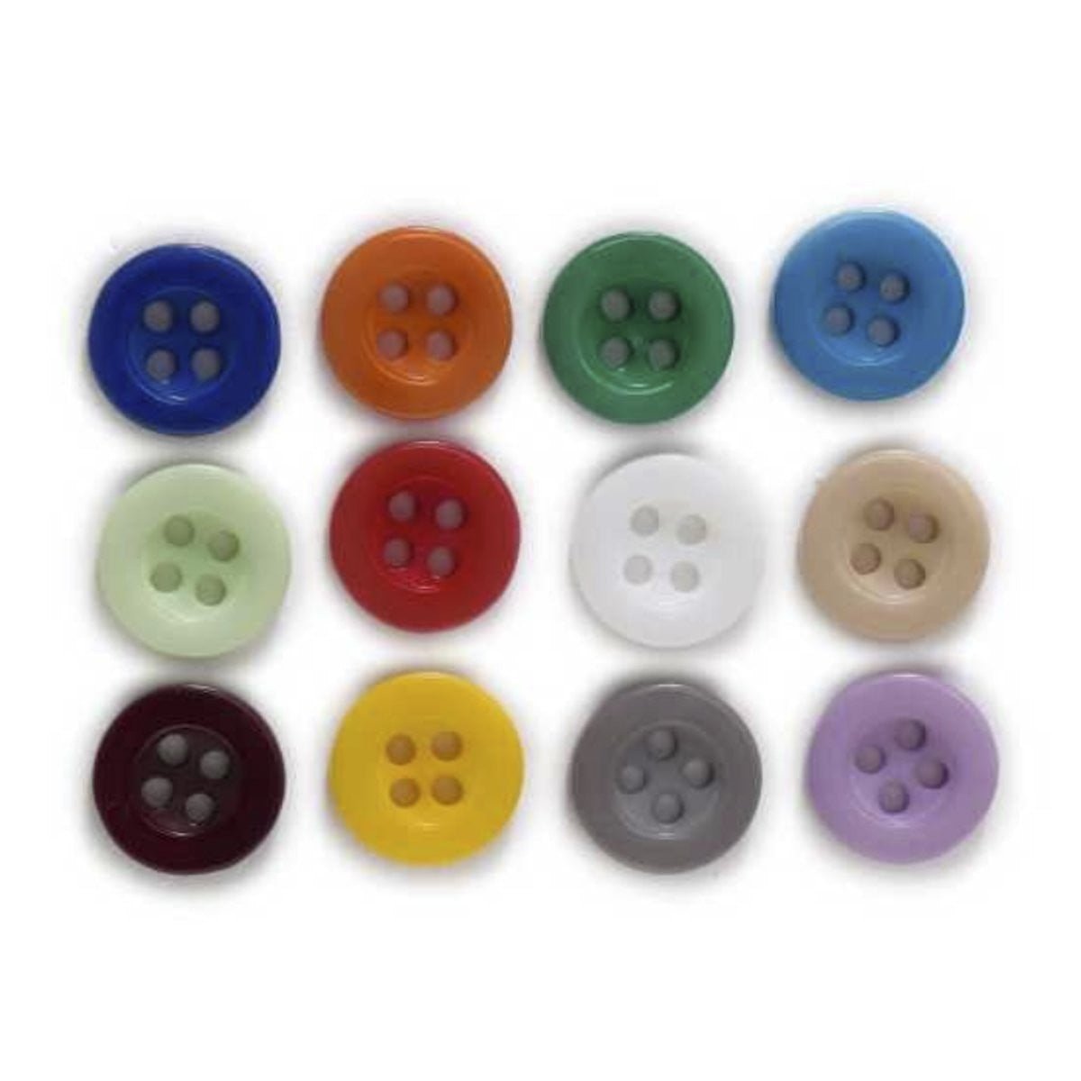 100pcs 15mm 4 Hole Resin Buttons Sewing Scrapbooking Clothing Crafts - - Asia Sell