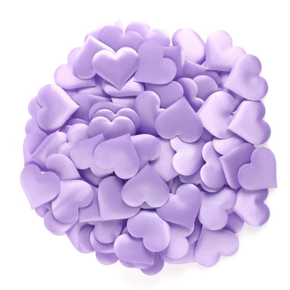100pcs 2.0cm-3.5cm Fabric Love Heart Shape Petals For Wedding Table Decorations Confetti - Rose Pink 2cm - Asia Sell