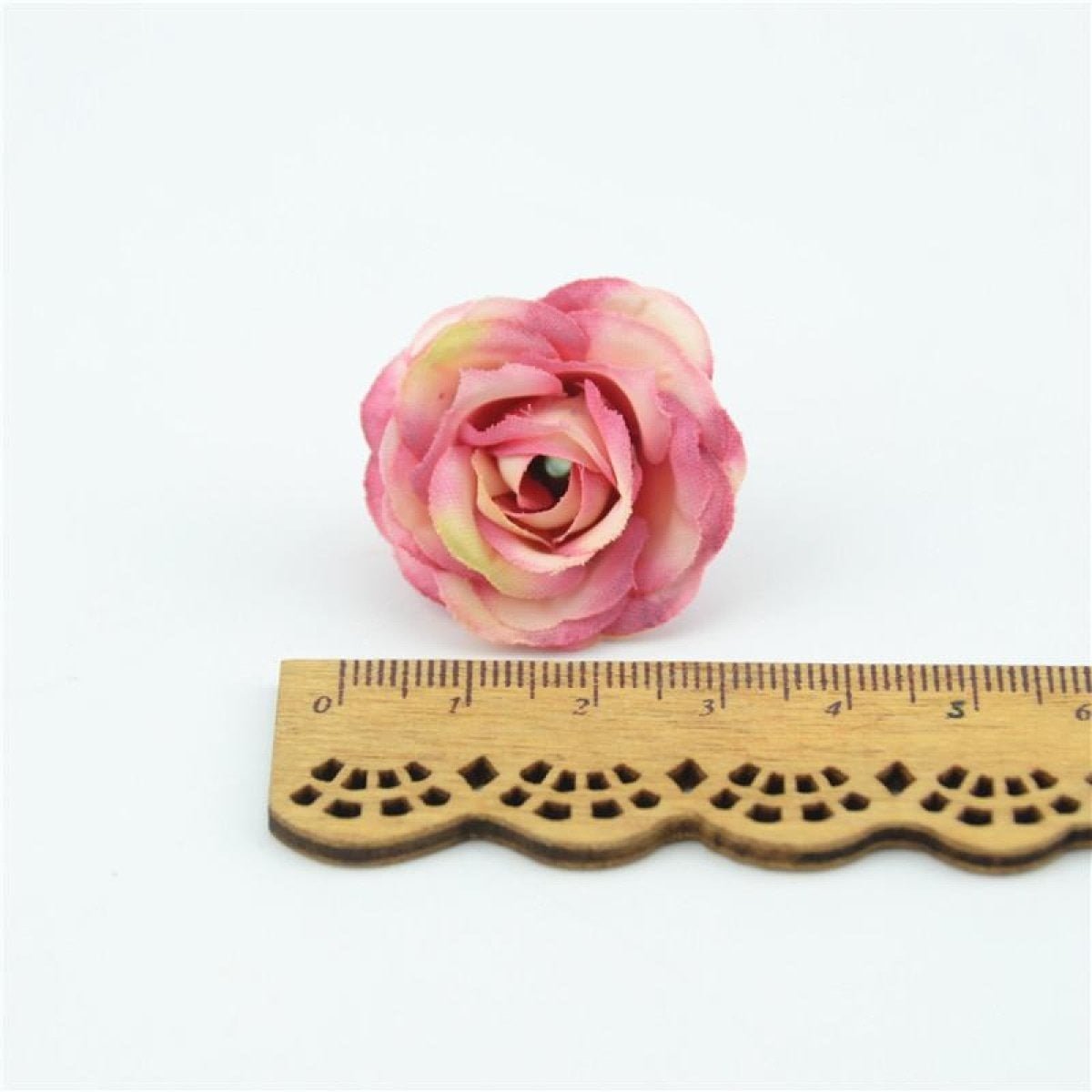 100pcs 2.5cm Mini Rose Cloth Artificial Flower For Wedding Party Home Decorations - - Asia Sell